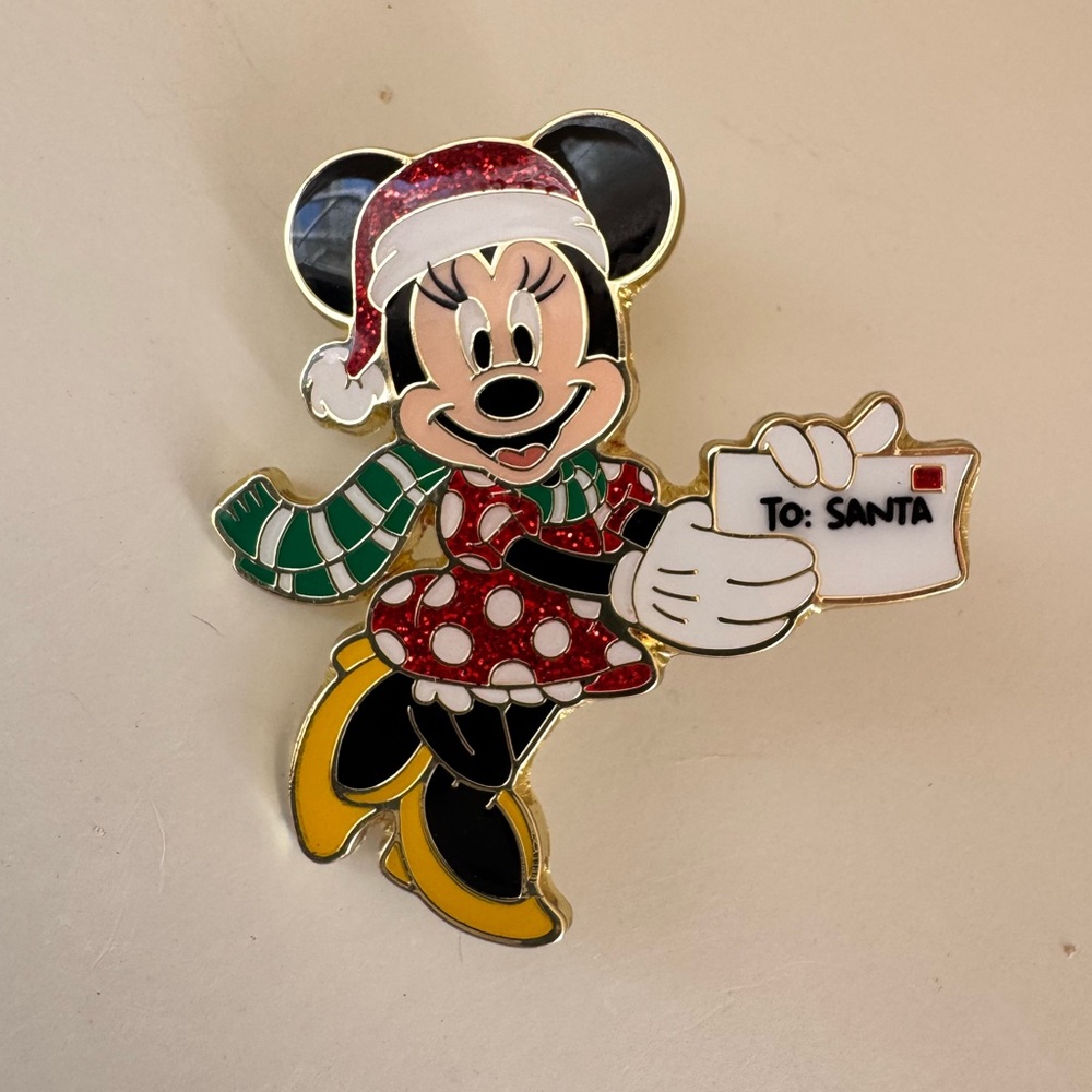 BaubleBar Disney Christmas Minnie Mouse Pin